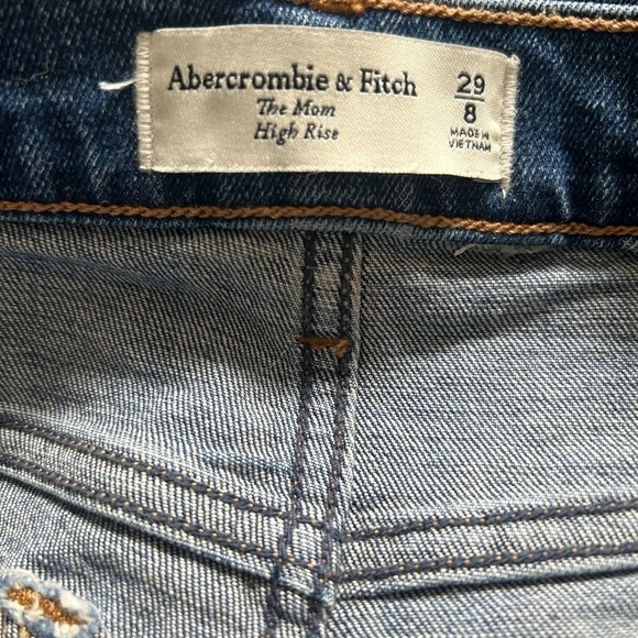 Abercrombie & Fitch The Mom High Rise Jeans Distressed Women’s Size 29/8 - Picture 9 of 10